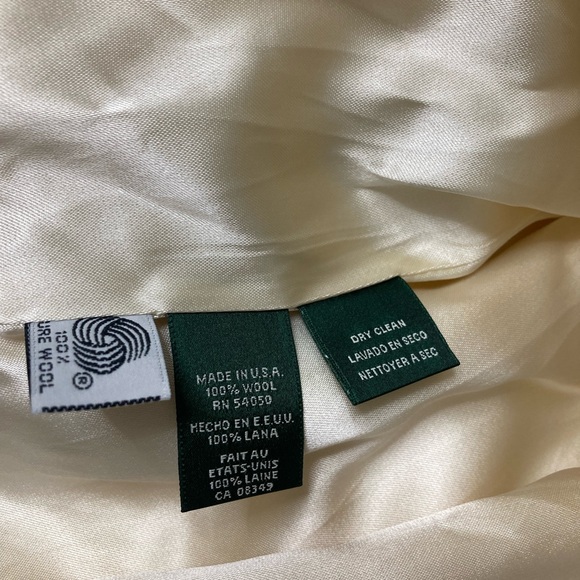 Lauren Ralph Lauren ivory wool coat 2P - Picture 6 of 6